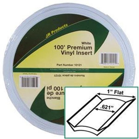 JR PRODUCTS JR PRODUCTS 10121 Exterior Hardware RV 1 in. x 100 ft. Vinyl Insert White J45-10121